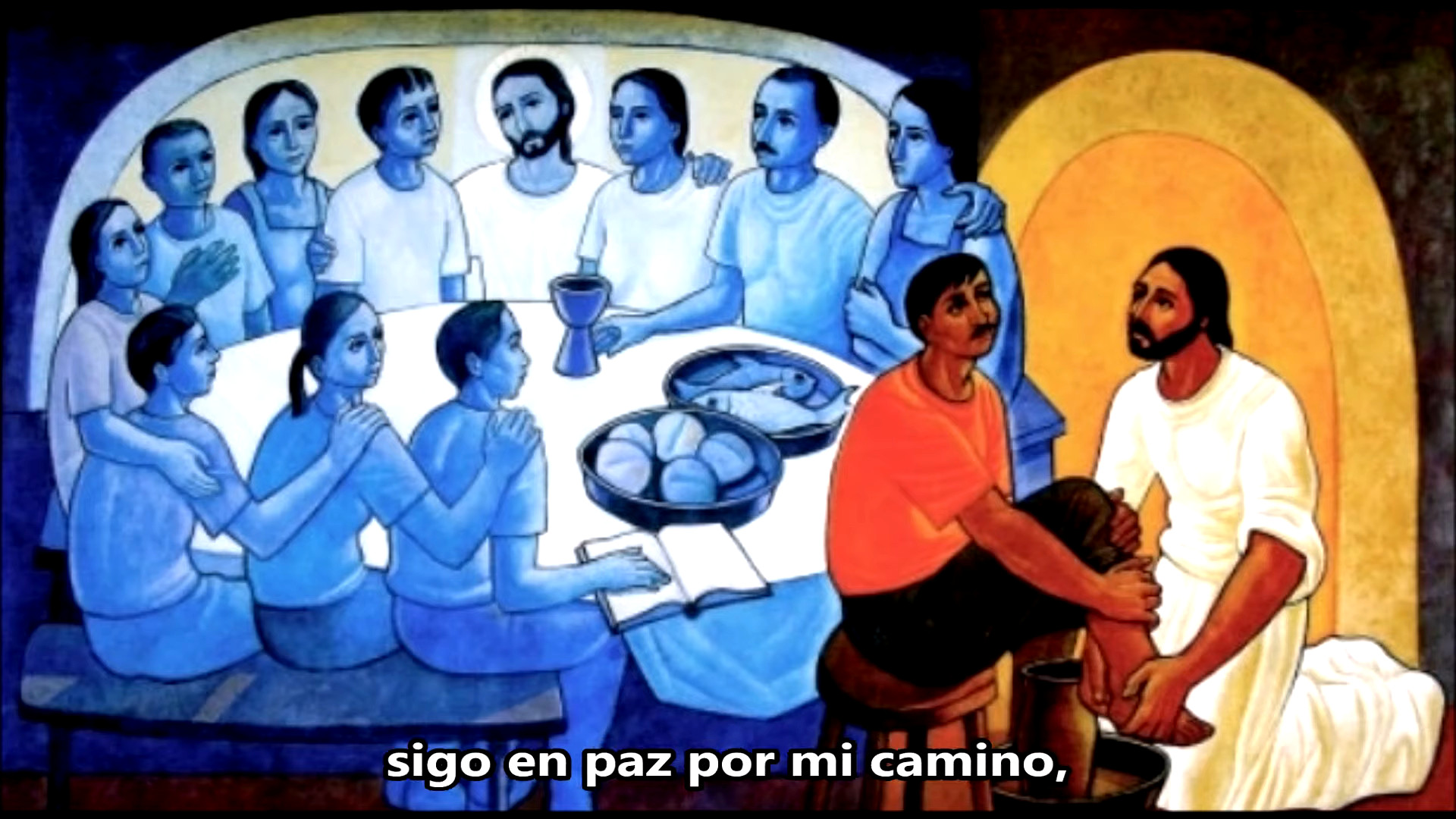 Jesús cuida y alimenta